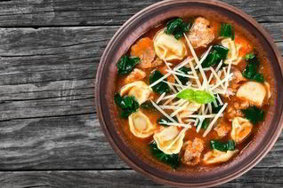 Тортеллини в соусе