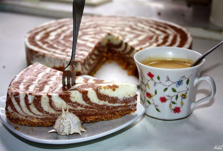 Творожный торт без выпечки