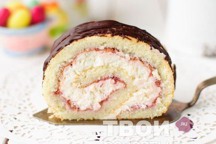 Творожный рулет