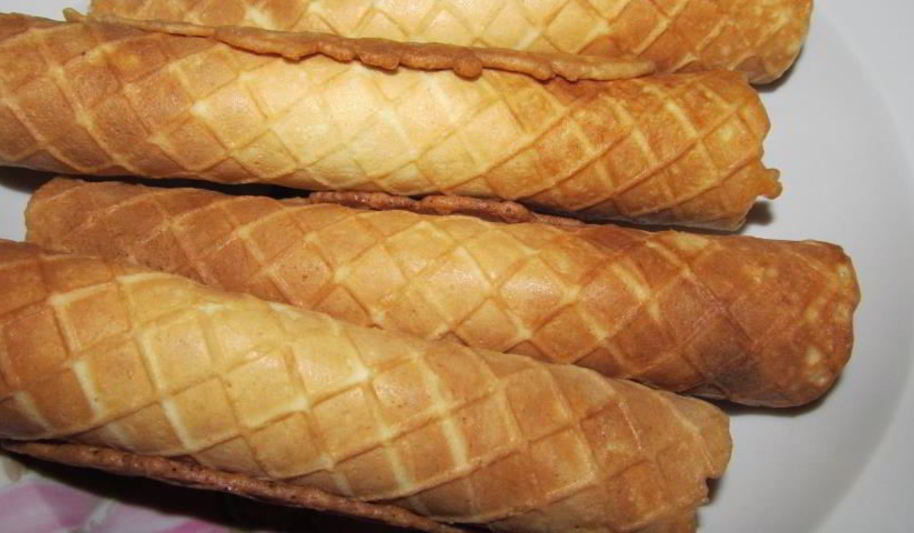 Рецепт вафельные трубочки