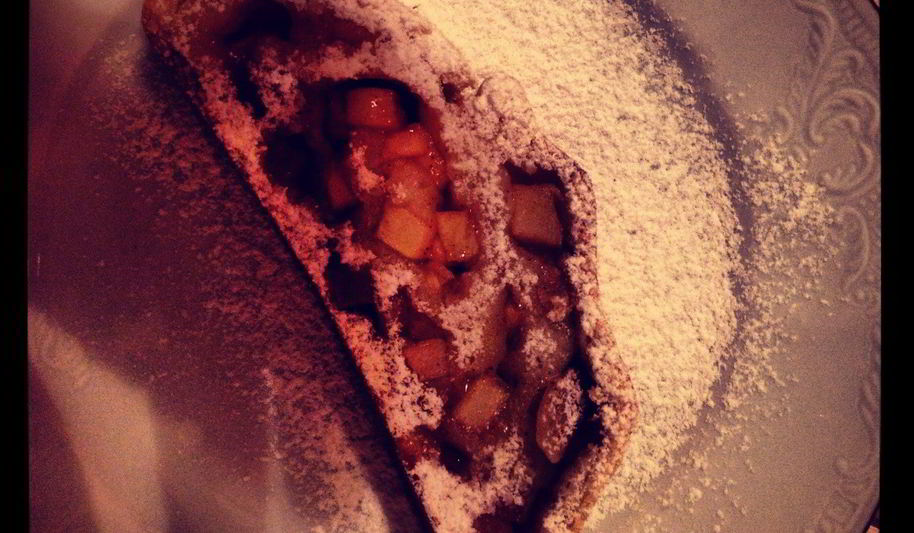 Рецепт яблочно-творожный рулет