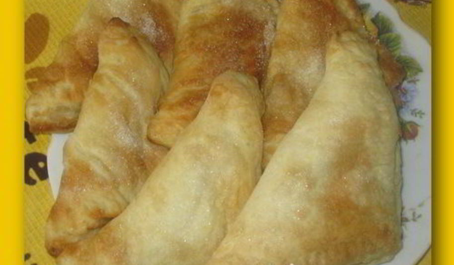 Рецепт яблочные конвертики с ирисками