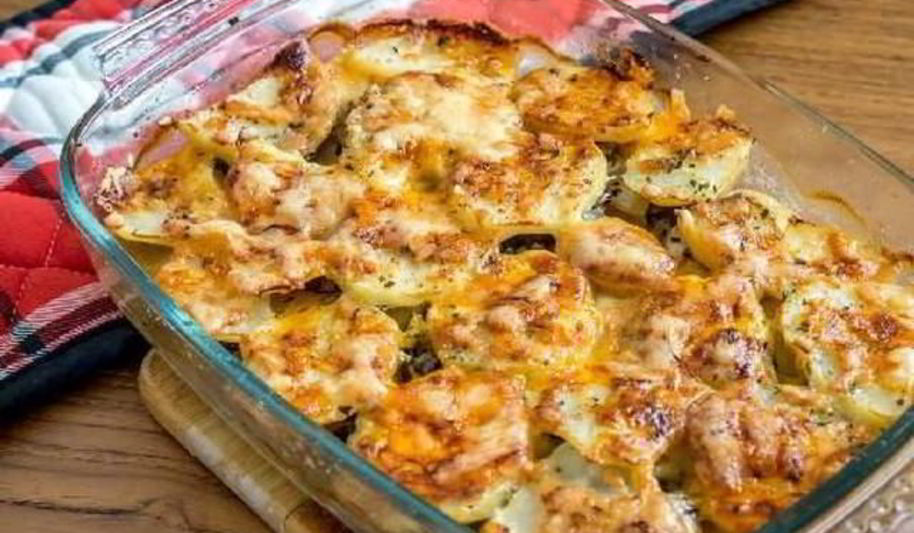 Рецепт деревенская запеканка из картофеля с овощами