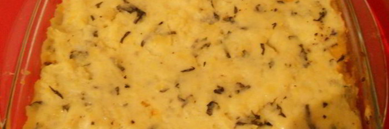 Картофельная запеканка с грибами и овощами