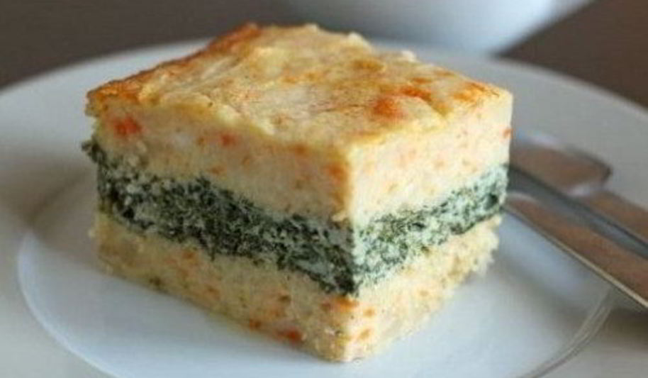 Рецепт картофельная запеканка с куриным филе и шпинатом