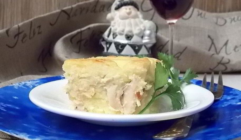 Рецепт картофельная запеканка с курицей и сыром