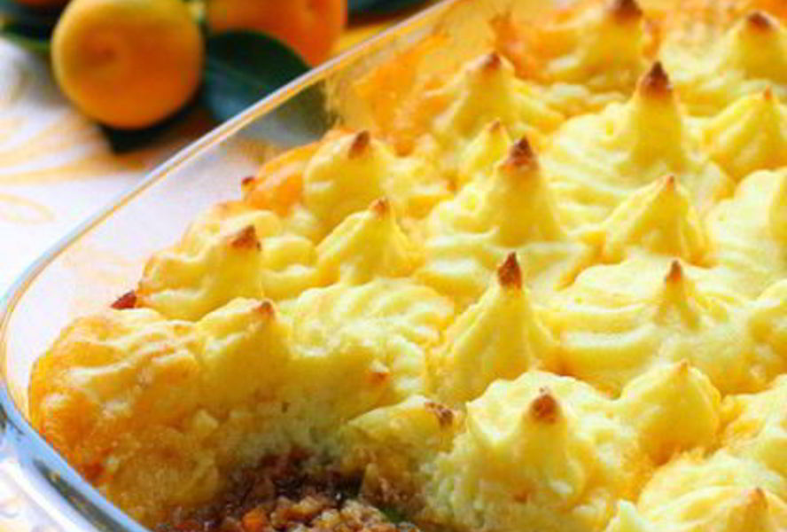 Картофельная запеканка с зимними овощами