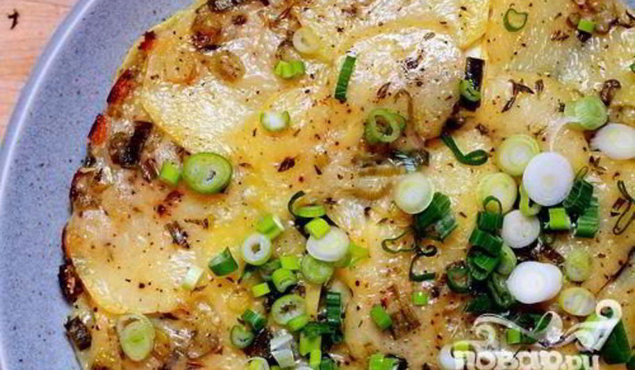 Рецепт картофельно-кабачковая запеканка с сыром