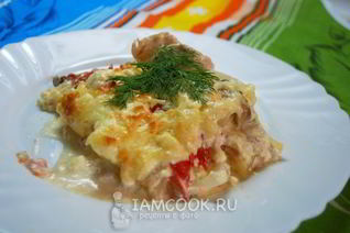 Куриная запеканка по-французски
