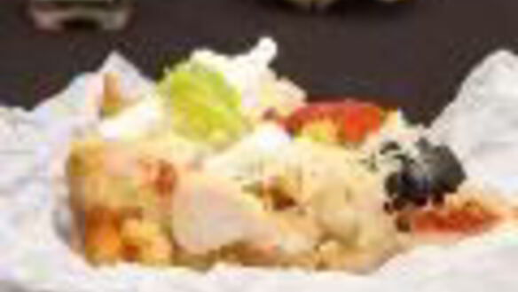 ШАГ 4. куриная запеканка с сыром и чесночными гренками из мультиварки