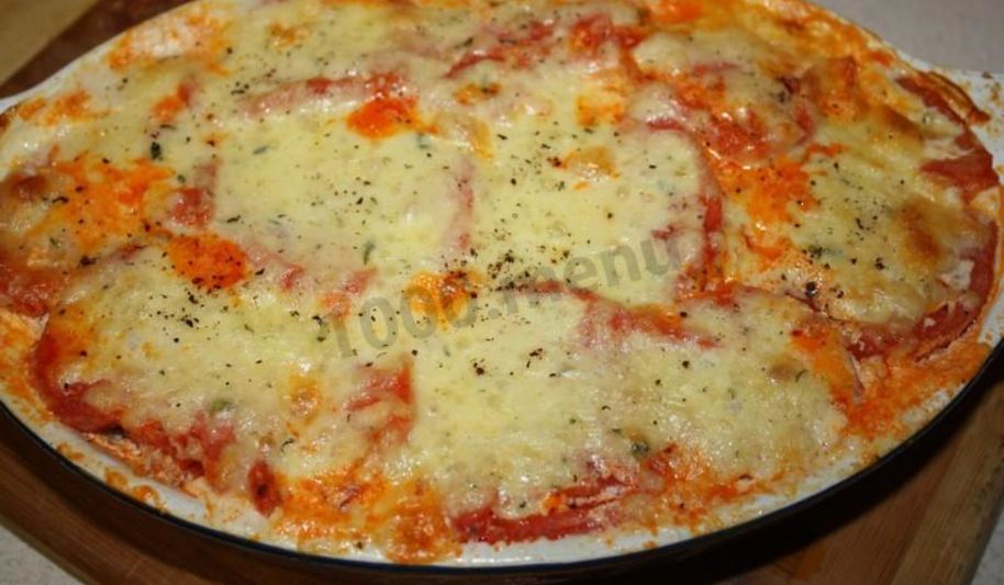 Рецепт мясная запеканка с кабачками и помидорами в духовке