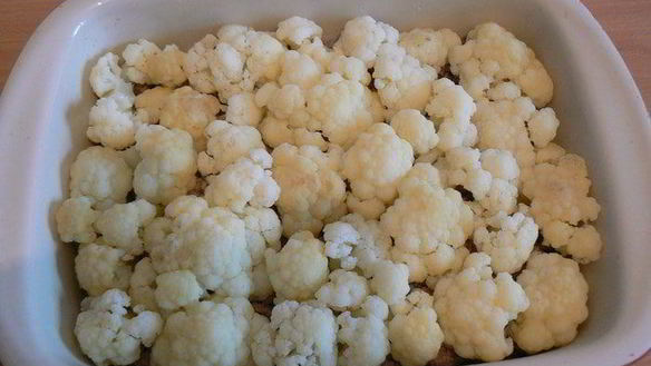 ШАГ 3. мясная запеканка с цветной капустой