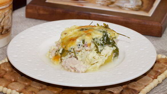 ШАГ 10. нежная запеканка с куриным филе