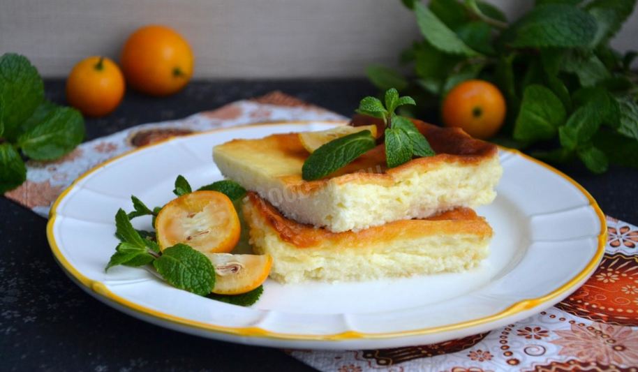 Рецепт нежная запеканка творожная в духовке