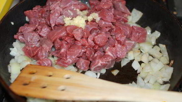 ШАГ 5. овощная запеканка с мясом и макаронами