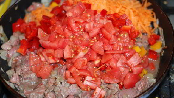 ШАГ 7. овощная запеканка с мясом и макаронами