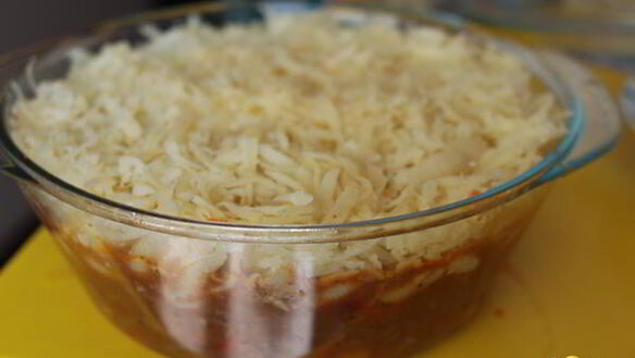 ШАГ 10. овощная запеканка с мясом и макаронами