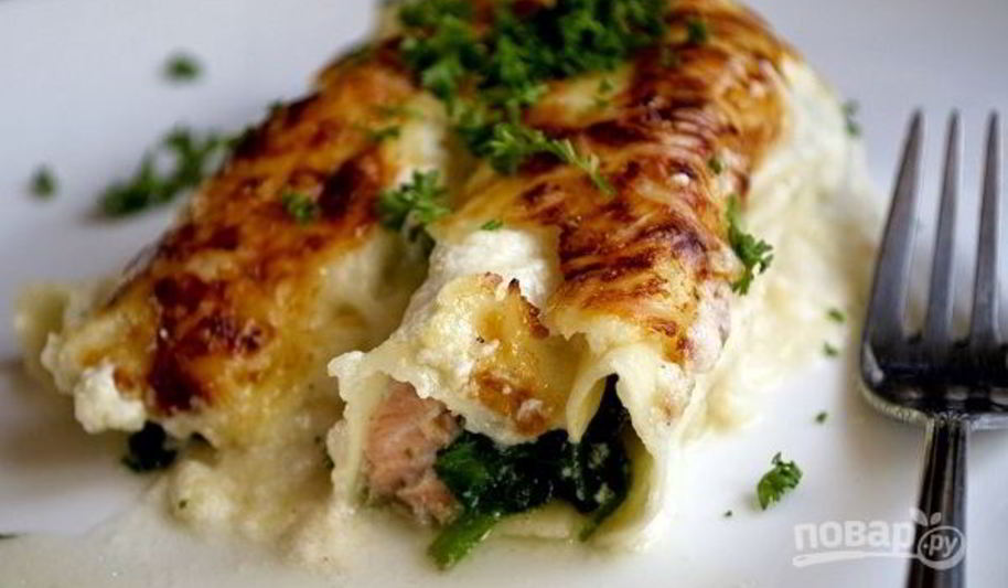 Рецепт рыбная запеканка со шпинатом