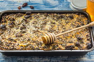 Сладкая запеканка из дикого риса