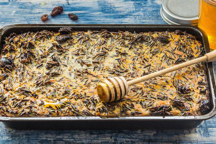 Сладкая запеканка из дикого риса