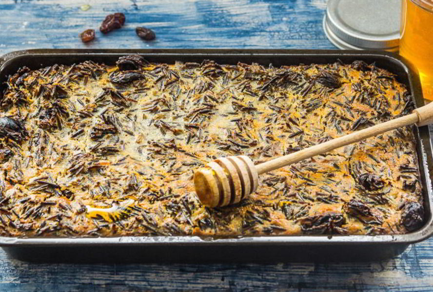 Сладкая запеканка из дикого риса