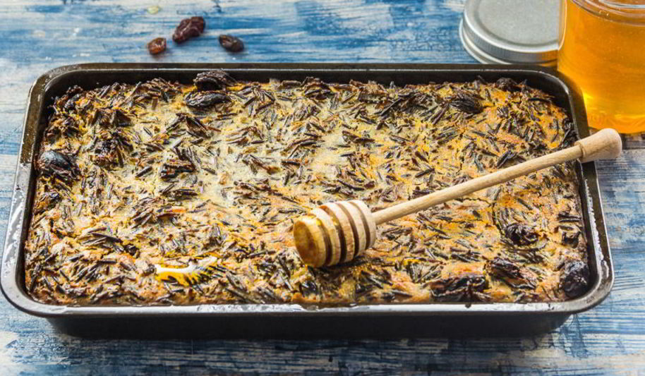 Рецепт сладкая запеканка из дикого риса