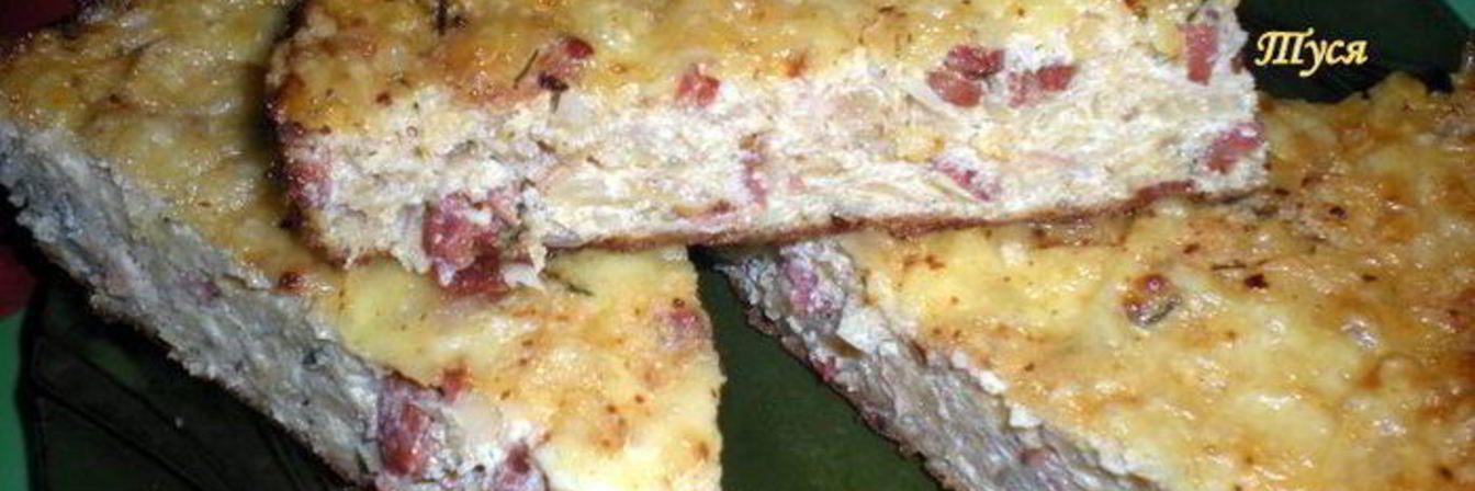 Сырная запеканка с капустой