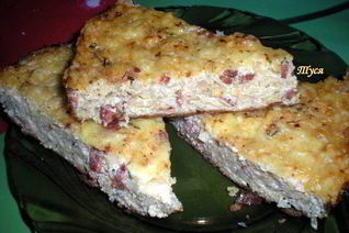 Сырная запеканка с капустой