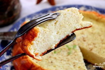 Творожная запеканка без сахара