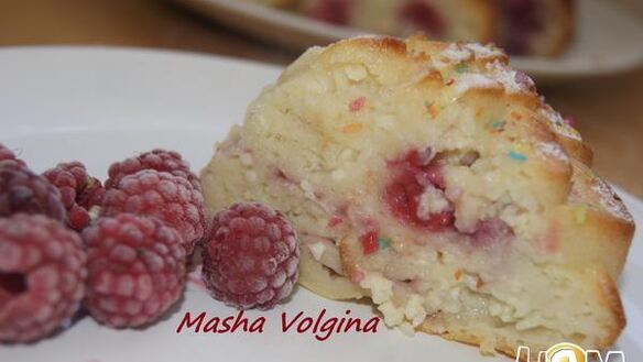 ШАГ 6. творожная запеканка малинка