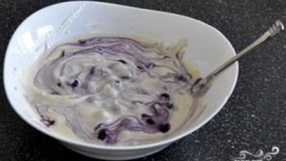 ШАГ 2. творожная запеканка с черникой