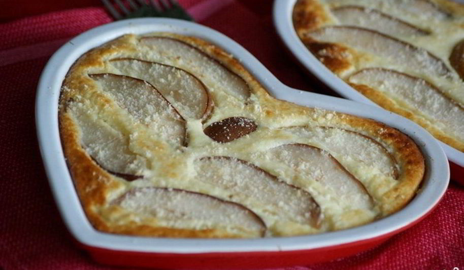 Рецепт творожная запеканка с грушей