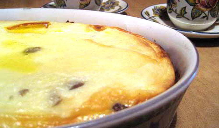 Рецепт творожная запеканка с изюмом