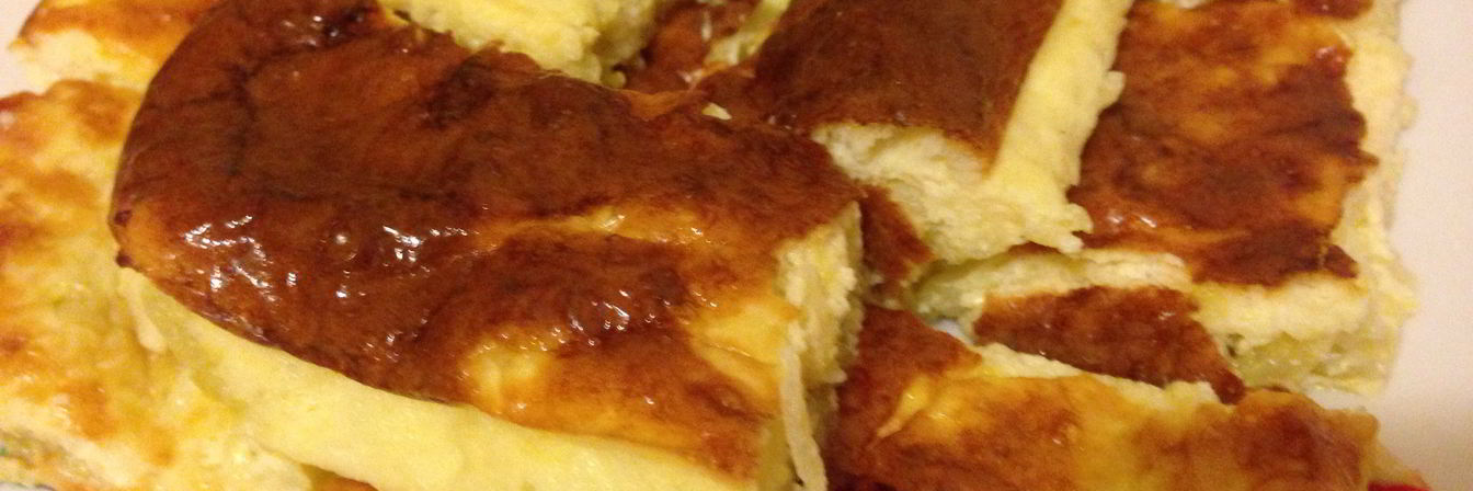 Творожная запеканка с кабачками