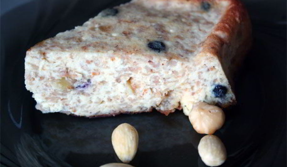 Рецепт творожная запеканка с овсяными хлопьями