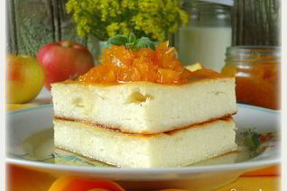 Творожная запеканка с тыквой в сиропе