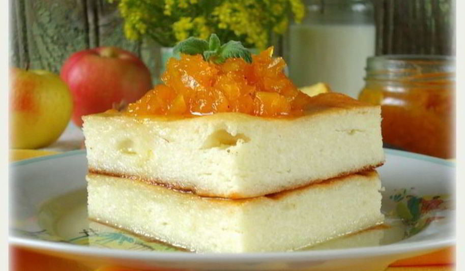 Рецепт творожная запеканка с тыквой в сиропе