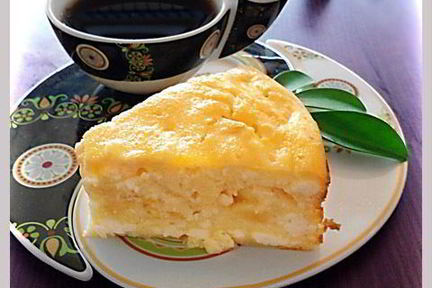 Творожная запеканка с яблоками