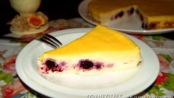 ШАГ 15. творожная запеканка с ягодами и сметанной заливкой