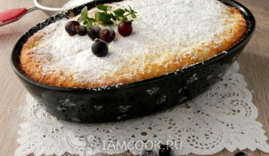 Рецепт творожно-кокосовая запеканка с ягодами