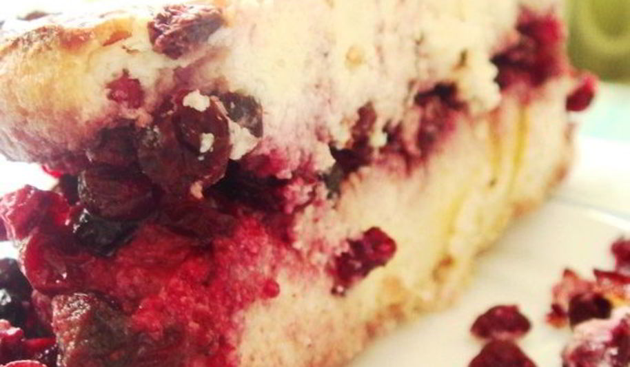 Рецепт творожно-ягодная запеканка