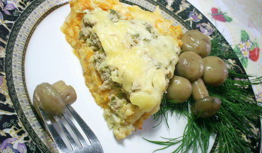 Рецепт тыквенная запеканка с мясом