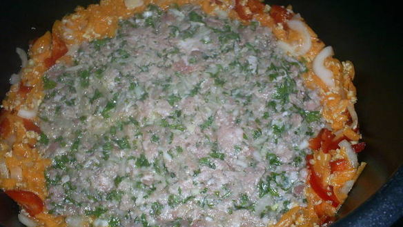 ШАГ 5. тыквенная запеканка с мясом