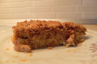 Тыквенно-банановая запеканка под ореховой крошкой