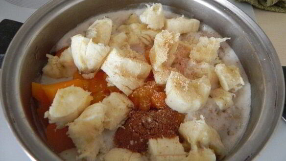 ШАГ 4. тыквенно-банановая запеканка под ореховой крошкой