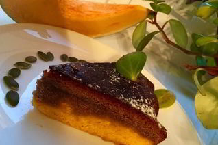 Тыквенно-шоколадная запеканка