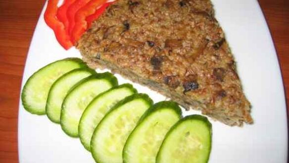 ШАГ 24. запеканка гречневая с грибами