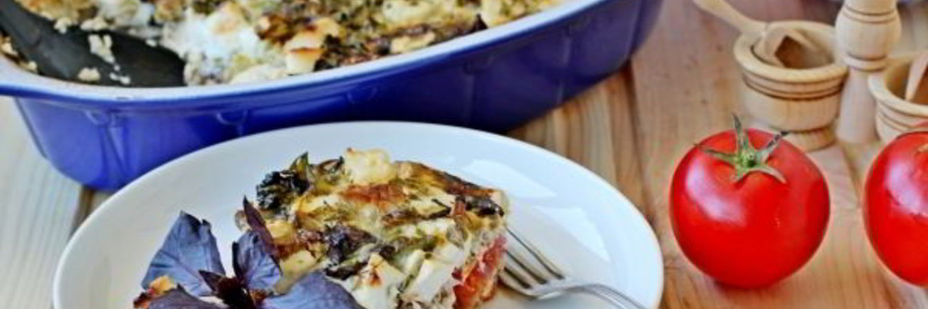 Запеканка из баклажанов по-болгарски