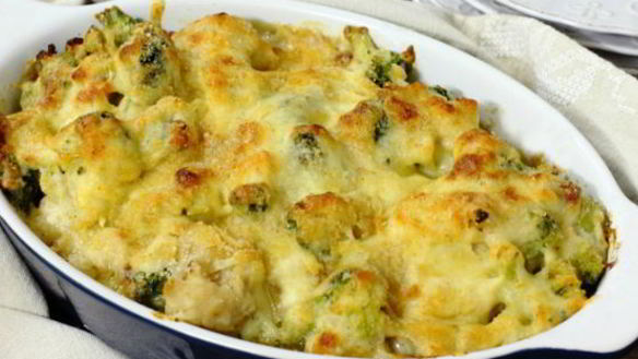 ШАГ 3. запеканка из брокколи и цветной капусты