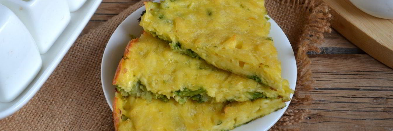 Запеканка из брокколи с сыром и яйцами